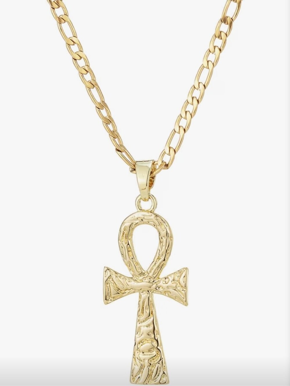 Gold Ankh Pendant Necklace - Women Jewelry